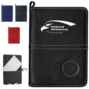 Golf Scorecard Holder with Elastic Band and Card Slots | https://www.bestnamebadges.com