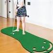 Indoor Golf Putting Mat with Return Track and Target Holes | https://www.bestnamebadges.com