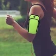 Neoprene Sports Arm Pouch with Double Zipper & Earphone Port | https://www.bestnamebadges.com