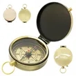 Vintage Brass Compass with Lid and Keyring Loop | https://www.bestnamebadges.com