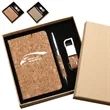 Cork Eco Gift Set with Notebook Pen and Keychain | https://www.bestnamebadges.com