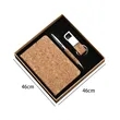 Cork Eco Gift Set with Notebook Pen and Keychain | https://www.bestnamebadges.com