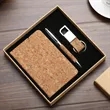 Cork Eco Gift Set with Notebook Pen and Keychain | https://www.bestnamebadges.com