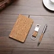 Cork Eco Gift Set with Notebook Pen and Keychain | https://www.bestnamebadges.com