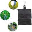 Golf Accessory Pouch with Carabiner and Zipper Pockets | https://www.bestnamebadges.com