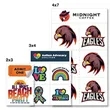 2" x 3" Custom Tear & Share Temporary Tattoo Sheet | https://www.bestnamebadges.com