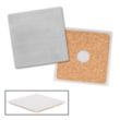 Stainless Steel Square Beverage Coaster | https://www.bestnamebadges.com
