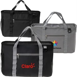 Soft Pack Insulated Cooler Lunch Bag with Zipper Pockets