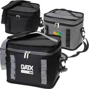 Insulated 6 Can Cooler Bag w/ Top Handle & Strap