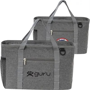 Heather Lite Insulated Lunch Bag with Zipper Pockets