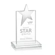 Bryanston Chrome Star Award - Clear | https://www.bestnamebadges.com