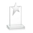 Bryanston Chrome Star Award - Clear | https://www.bestnamebadges.com