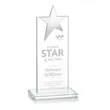 Bryanston Chrome Star Award - Clear | https://www.bestnamebadges.com