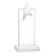 Bryanston Chrome Star Award - Clear | https://www.bestnamebadges.com