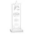 Bryanston Chrome Star Award - Clear | https://www.bestnamebadges.com