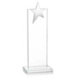 Bryanston Chrome Star Award - Clear | https://www.bestnamebadges.com