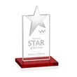 Bryanston Chrome Star Award - Red | https://www.bestnamebadges.com