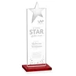 Bryanston Chrome Star Award - Red | https://www.bestnamebadges.com