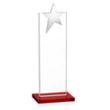 Bryanston Chrome Star Award - Red | https://www.bestnamebadges.com