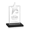Bryanston Chrome Star Award - Black | https://www.bestnamebadges.com