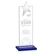 Bryanston Chrome Star Award - Blue | https://www.bestnamebadges.com