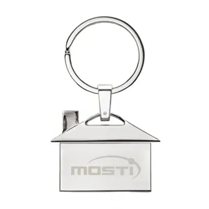 House Shape Key Ring | https://www.bestnamebadges.com