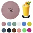 Custom Non-Slip Heat Resistant Round Silicone Coaster | https://www.bestnamebadges.com