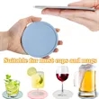 Custom Non-Slip Heat Resistant Round Silicone Coaster | https://www.bestnamebadges.com