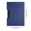 A4 Size Writing Plastic Clipboard Folder with Metal Clip | https://www.bestnamebadges.com