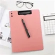 A4 Size Writing Plastic Clipboard Folder with Metal Clip | https://www.bestnamebadges.com