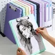 2-in-1 A4 Clipboard & File Storage Box with Pen Holder | https://www.bestnamebadges.com