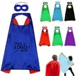 Double Layers Kid Superhero Cape with Eye Mask | https://www.bestnamebadges.com