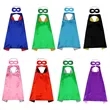 Double Layers Kid Superhero Cape with Eye Mask | https://www.bestnamebadges.com