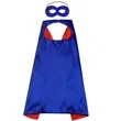 Double Layers Kid Superhero Cape with Eye Mask | https://www.bestnamebadges.com