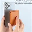 Magnetic Leather Card Wallet with Stand for Phone Back | https://www.bestnamebadges.com