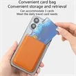 Magnetic Leather Card Wallet with Stand for Phone Back | https://www.bestnamebadges.com