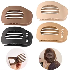 Anti-slip Frosted Flat Round Hair Clip