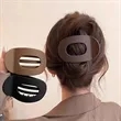 Anti-slip Frosted Flat Round Hair Clip | https://www.bestnamebadges.com