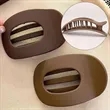 Anti-slip Frosted Flat Round Hair Clip | https://www.bestnamebadges.com