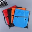 Lightweight Drawstring Backpack with Zipper Pocket | https://www.bestnamebadges.com