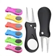 Foldable Golf Divot Repair Tools Ball Marker Splitter | https://www.bestnamebadges.com