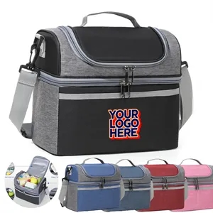 Double Layer Leakproof Insulated Refrigerated Box Tote Bag