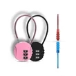 Simple Bicycle Ring Key Lock Anti-Theft Steel Cable | https://www.bestnamebadges.com