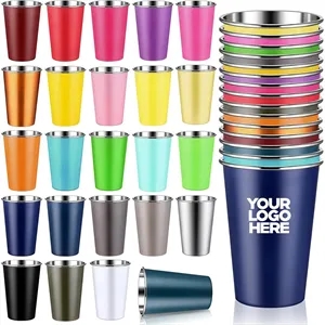 16OZ. High Quality Stainless Steel Metal Cup, Stackable Cup