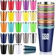 16OZ. High Quality Stainless Steel Metal Cup, Stackable Cup | https://www.bestnamebadges.com