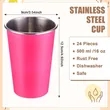16OZ. High Quality Stainless Steel Metal Cup, Stackable Cup | https://www.bestnamebadges.com