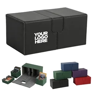 Children's Card Storage Box Leather Organizer