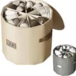 Cylindrical Shoe Storage Organizer with Removable Dividers | https://www.bestnamebadges.com