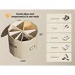Cylindrical Shoe Storage Organizer with Removable Dividers | https://www.bestnamebadges.com