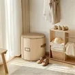Cylindrical Shoe Storage Organizer with Removable Dividers | https://www.bestnamebadges.com